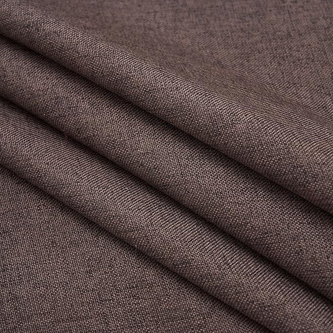 NLMUVW Brown Linen Tablecloth Rectangle, Chocolate Table Cloth Farmhouse Textured Table Cover for Kitchen Dining Coffee, 54 x 78 Inch