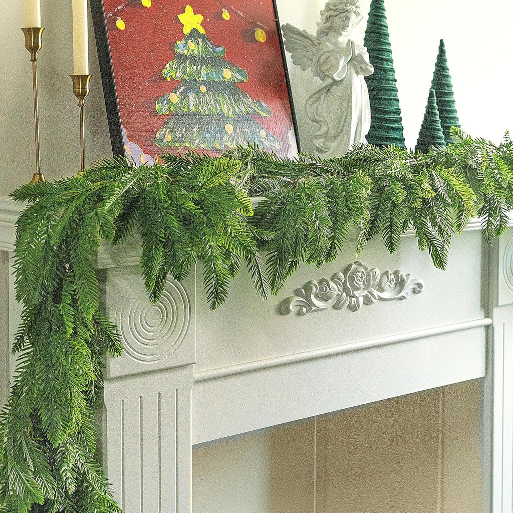 christmas norfolk pine garland, 6ft artificial pines greenery, main product view