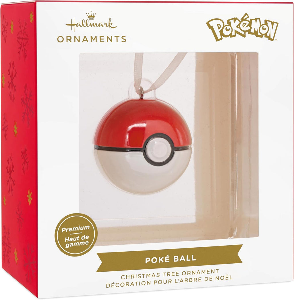 Hallmark Pokémon Poké Ball Christmas Ornament, Metal