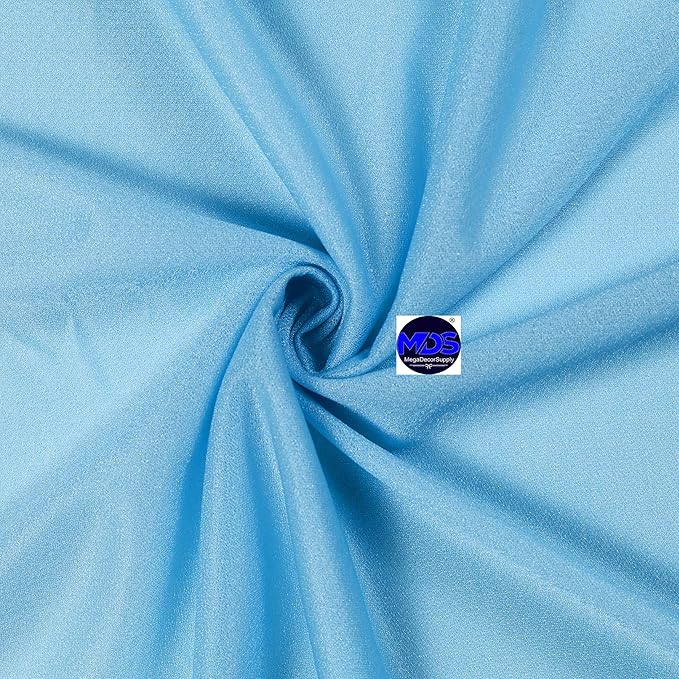 MDS 2 Pack 10ft Chiffon Table Runner 29 x 120 Inches Sheer Wedding Runner Romantic Rustic Table Runner for Wedding Decorations, Birthday Parties, Bridal Shower Party Arch Decor -Turquoise