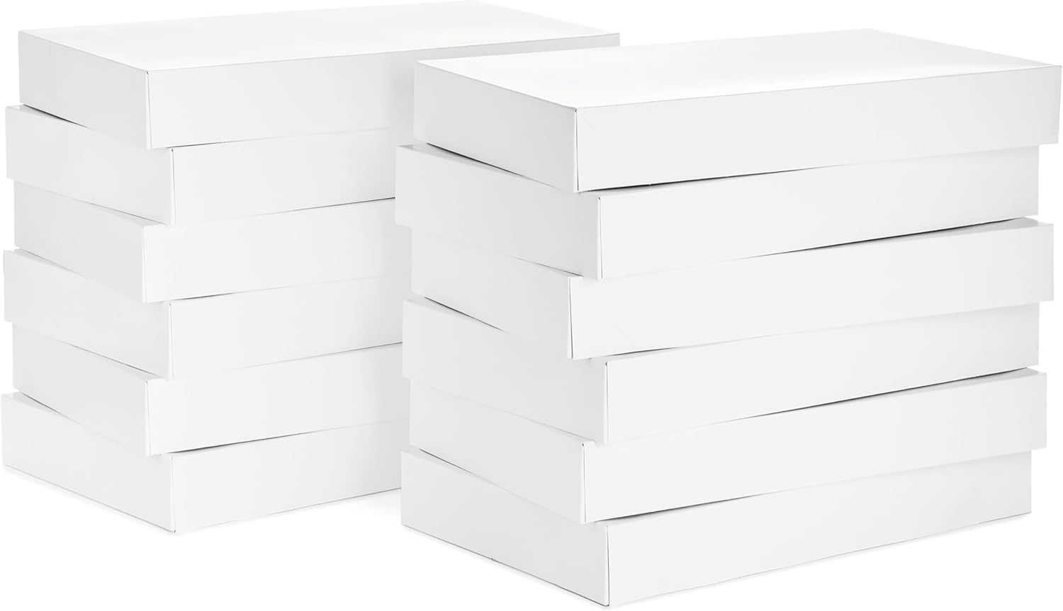 Hallmark 17" XL Gift Boxes with Lids (12 White Robe Boxes, White) for Birthdays, Graduations, Christmas, Weddings, Bridal Showers, (Pack of 2)