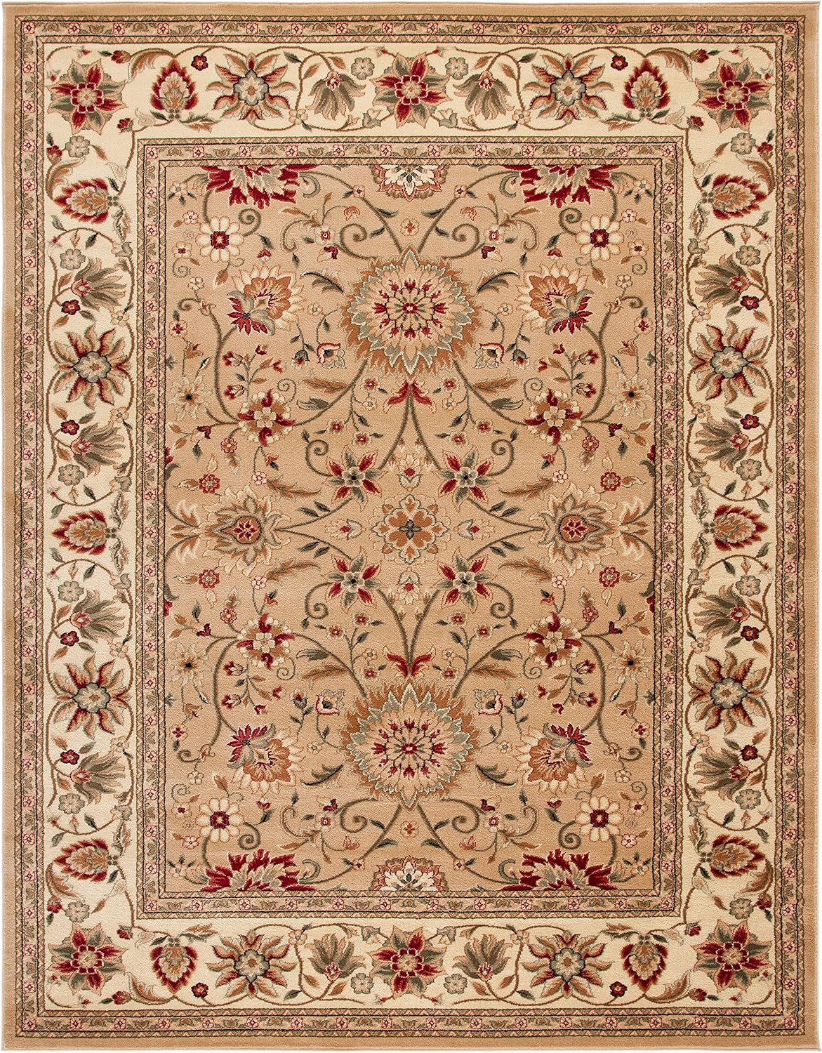SAFAVIEH Lyndhurst Area Rug 8x10 Large, Beige & Ivory LNH212D