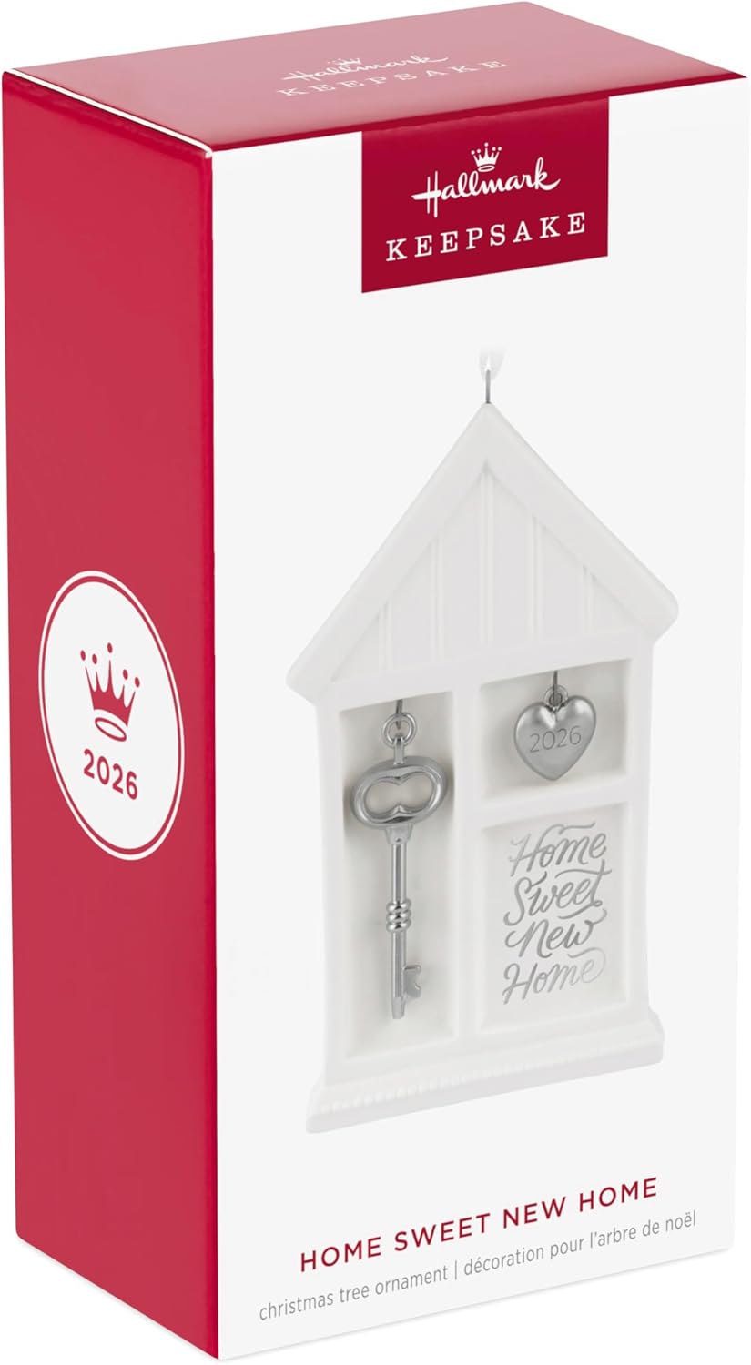 Hallmark Keepsake Christmas Ornament 2026, Home Sweet New Home 2026, Porcelain and Metal, Housewarming Gifts