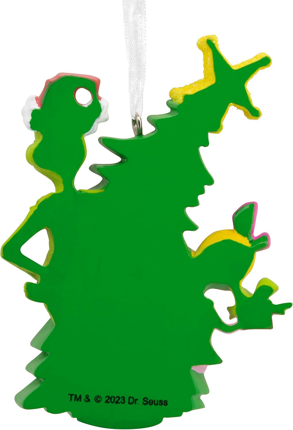 Hallmark Dr. Seuss's How the Grinch Stole Christmas! Grinch with Cindy Lou Who Christmas Ornament (Pack of 2)