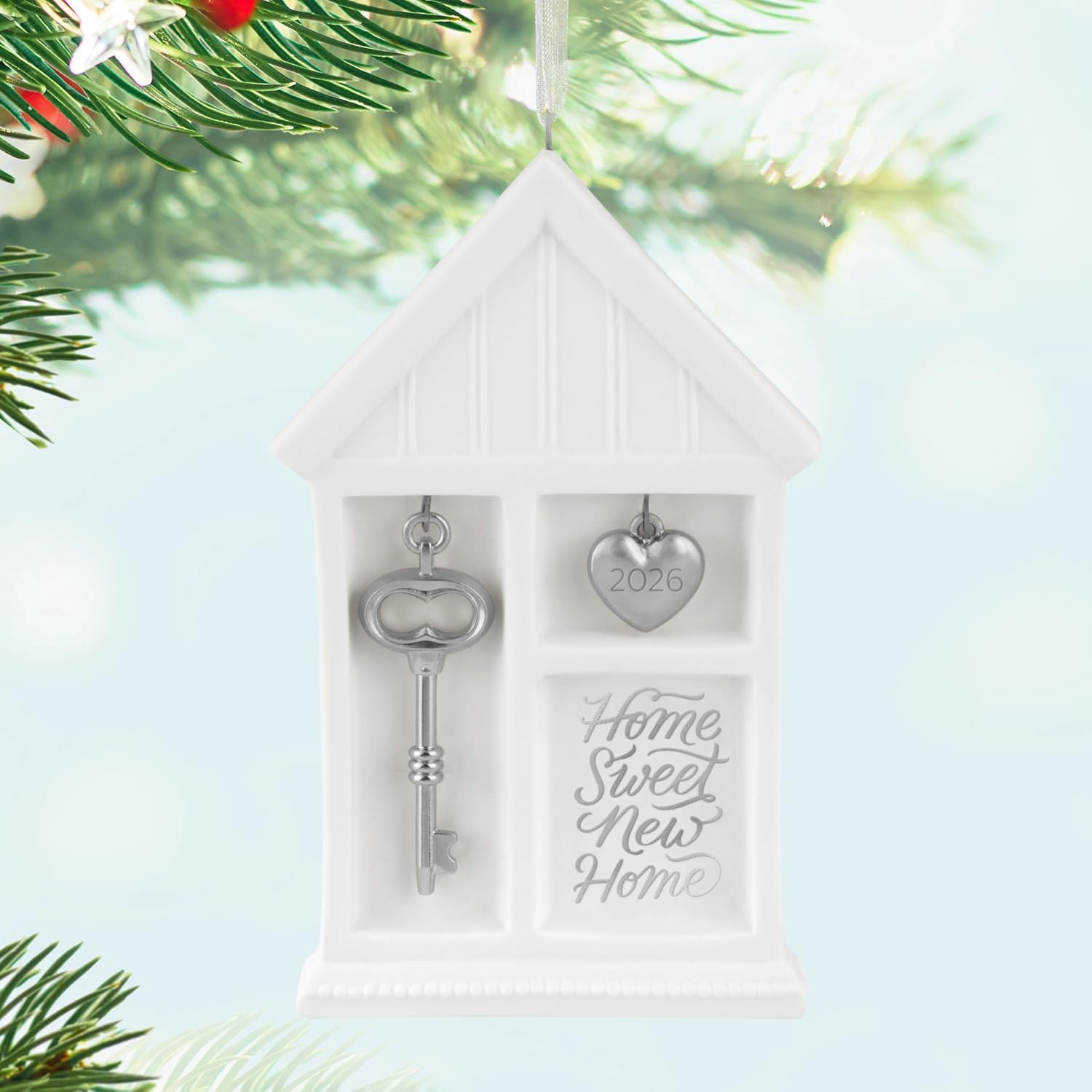 Hallmark Keepsake Christmas Ornament 2026, Home Sweet New Home 2026, Porcelain and Metal, Housewarming Gifts