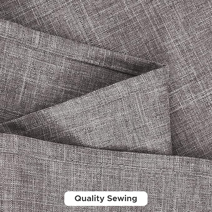 Fitable Square Table Cloth Linen Textured: Water & Stain Resistant Farmhouse Tablecloth, Washable Burlap Table Covers for Kitchen Dining Party(2 Pack, 54x54 Inch, Stone)