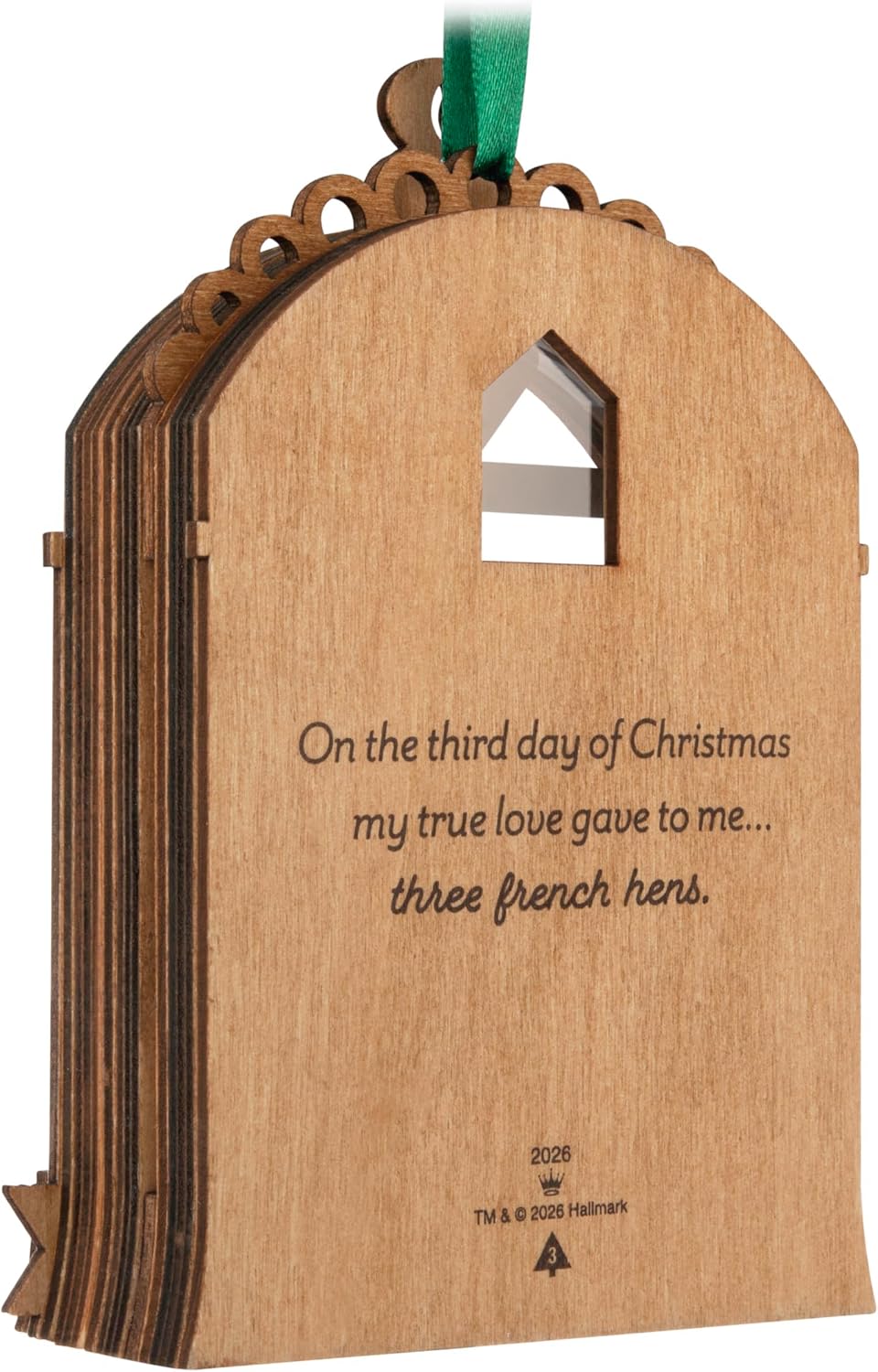 Hallmark Keepsake Christmas Ornament 2026, Twelve Days of Christmas French Hens, Papercraft, Gifts for Christmas Lovers