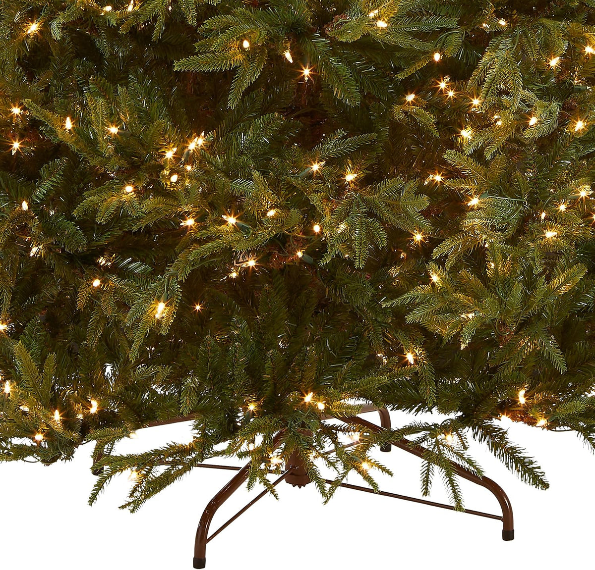 national tree company 7.5ft pre-lit fraser grande artificial, close-up detail
