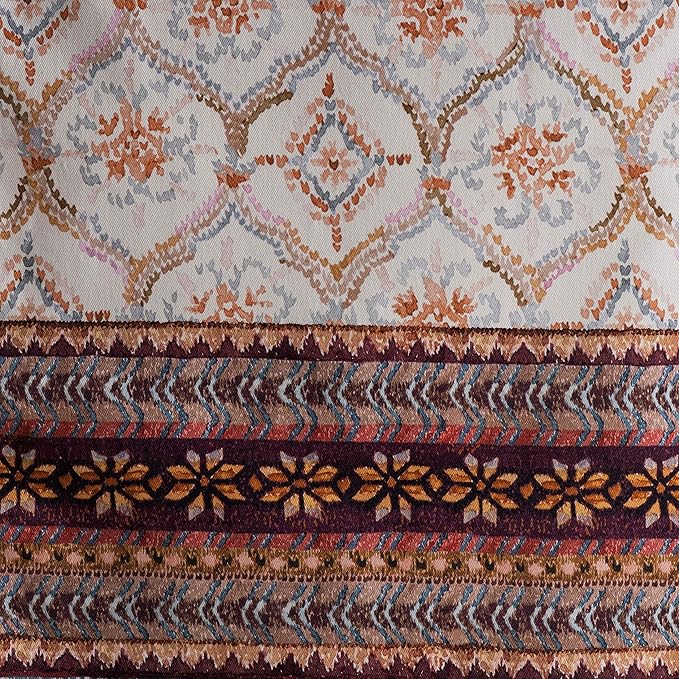 Maison d' Hermine Table Runner 100% Cotton Single Layer Table Runners 90 inches Long for Thanksgiving Christmas Decorations Home Kitchen Dining Party Wedding (Fair Isle, 14.5" x 90")
