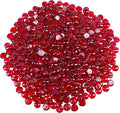 Galashield Flat Glass Marbles for Vases Red Glass Gems Beads Pebbles Vase Filler (5 LBS, Approx. 540 PCS)