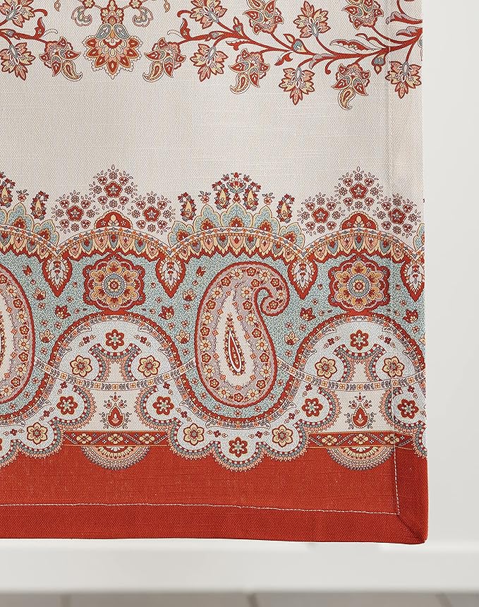 Maison d' Hermine Table Runner 100% Cotton Single Layer Table Runners 72 inches Long for Thanksgiving Christmas Decorations Home Kitchen Dining Party Wedding (Cachemire, 14.5" x 72")