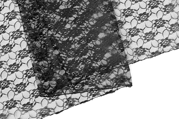 MDS Pack of 12 Wedding 12 x 108 inches Satin Table Runner for Wedding, Decorations for Birthday Parties, Banquets, Graduations, Engagements, Runners fit Rectangle, Round Table- Black