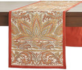 Maison d' Hermine Table Runner 100% Cotton Double Layer Table Runners 108 inches Long for Thanksgiving Christmas Decorations Home Kitchen Dining Party Wedding (Kashmir Paisley, 14.5" x 108")
