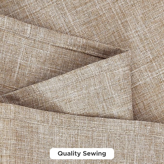 Fitable Faux Linen Tablecloths for Rectangle Tables: Water & Stain Resistant Farmhouse Table Cloth, Washable Burlap Textured Table Covers for Kitchen Dining Party(2 Pack, 60x102 Inch, Beige)