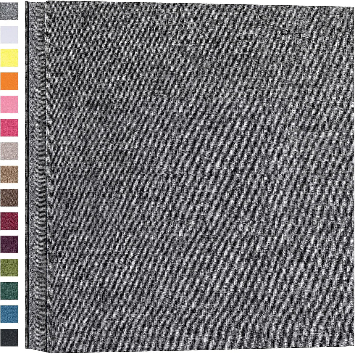 potricher Photo Album 4x6 Photos, 1000 Pockets, Linen Cover, Gray