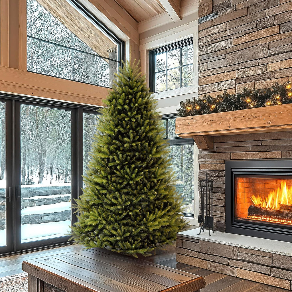 national tree company 9ft unlit dunhill fir full, close-up detail