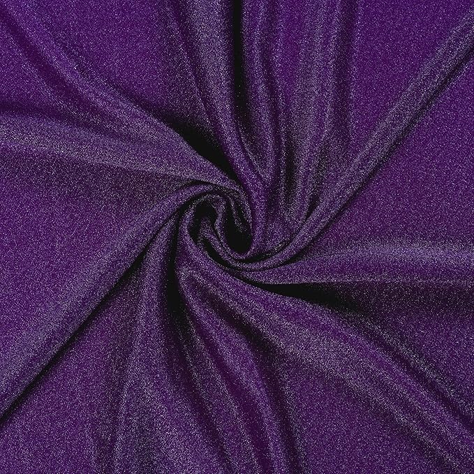 VDS Pack of 1 Panel (30 Inch X 20 Feet) Wedding Arch Draping Fabric Sheer Chiffon Fabric Drapery for Wedding Ceremony Reception Swag Backdrop Canopy Chuppah ARBO Altars Decoration (Purple)