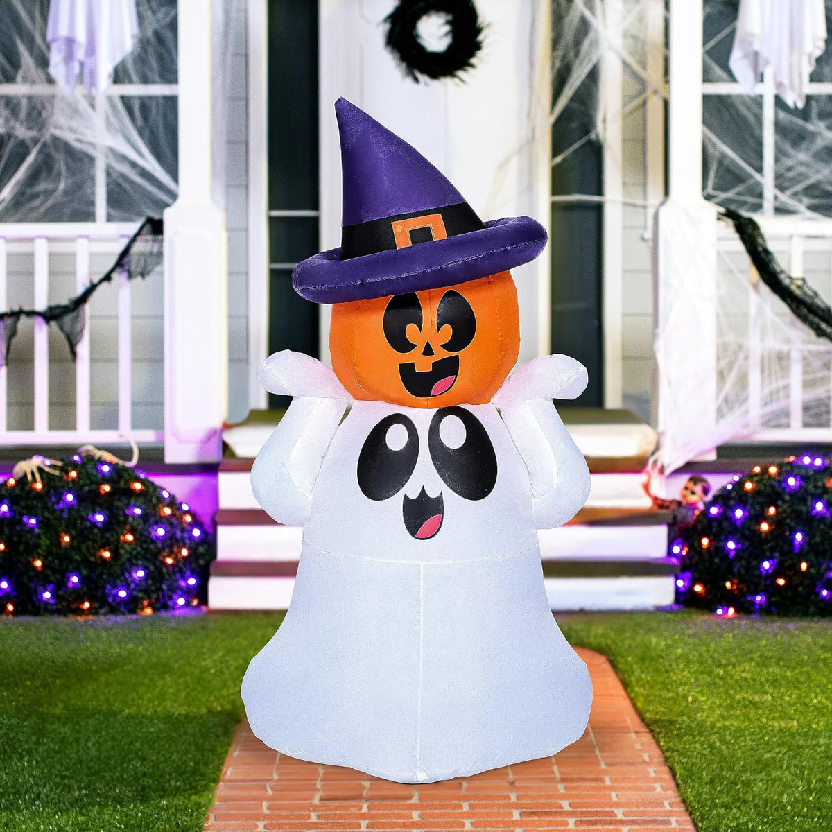 Joiedomi 5 FT Tall Halloween Inflatable Outdoor Decor, Blow Up Yard Decoratio...