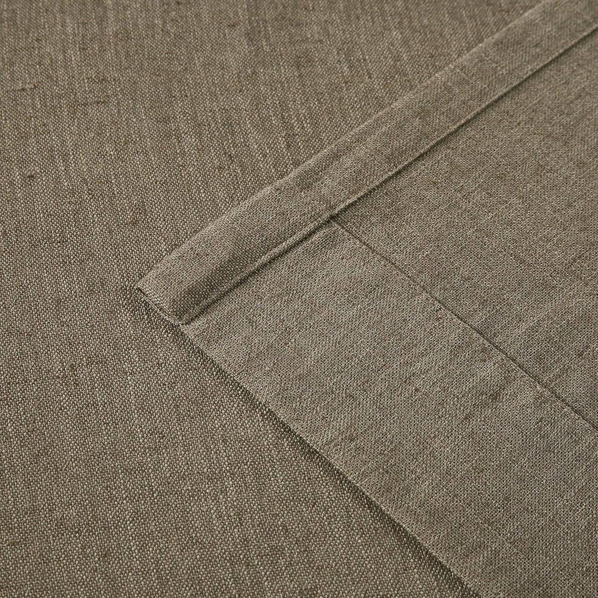 vision home brown linen pinch pleated semi sheer showing dimensions