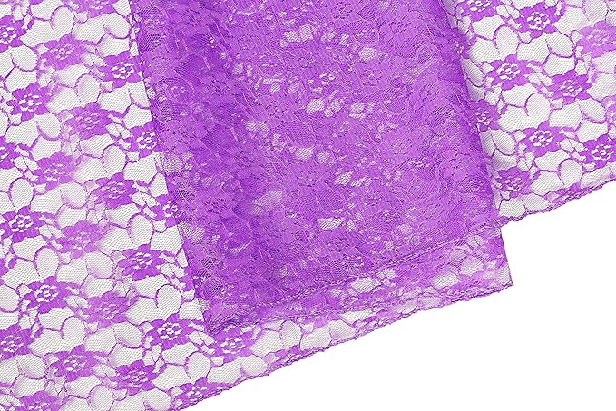 MDS Pack of 12 Wedding 12 x 108 inches Satin Table Runner for Wedding, Decorations for Birthday Parties, Banquets, Graduations, Engagements, Runners fit Rectangle, Round Table- Lavender