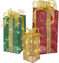 national tree company pre-lit decorative sisal gift boxes, main product view
