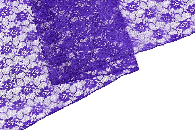 MDS Pack of 25 Wedding 12 x 108 inches Lace Table Runner for Wedding, Decorations for Birthday Parties, Banquets, Graduations, Engagements, and Runners fit Rectangle, Round Table- Royal Blue