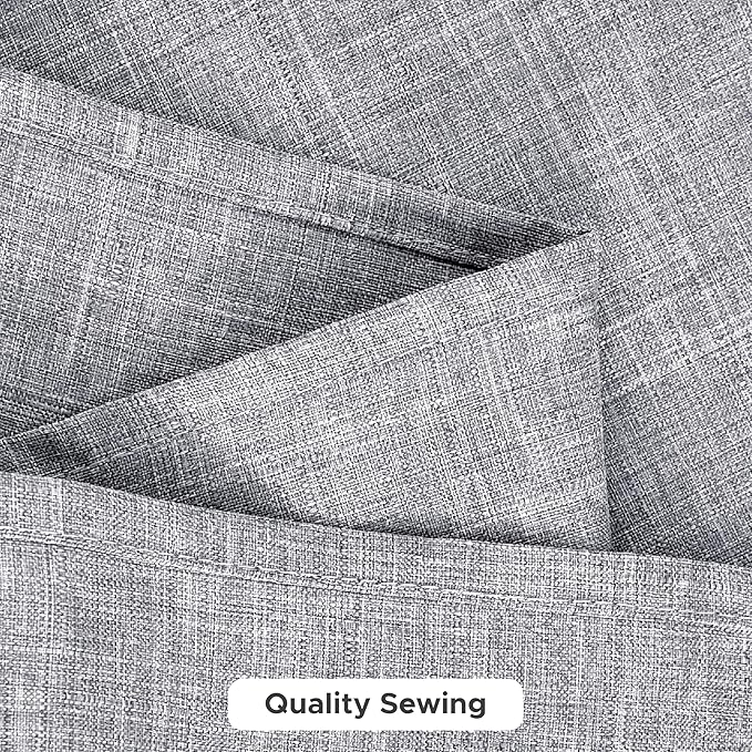 Fitable Faux Linen Tablecloths for Rectangle Tables: Water & Stain Resistant Farmhouse Table Cloth, Washable Burlap Textured Table Covers for Kitchen Dining Party(2 Pack, 60x84 Inch, Light Grey)