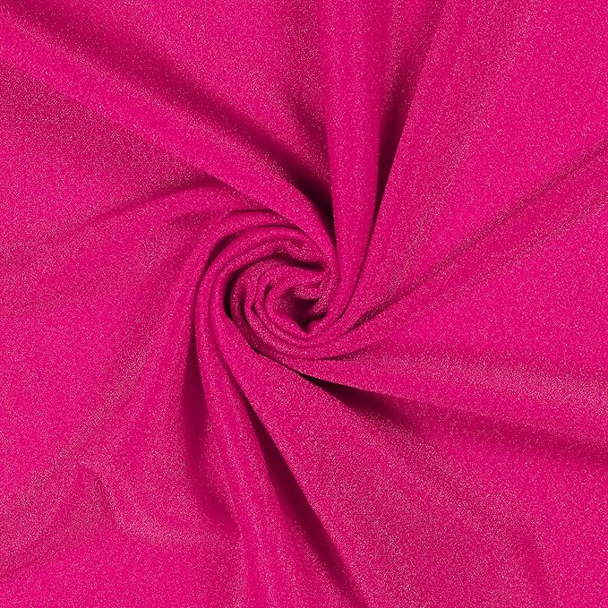 VDS Pack of 1 Panel (30 Inch X 50 Feet) Wedding Arch Draping Fabric Sheer Chiffon Fabric Drapery for Wedding Ceremony Reception Swag Backdrop Canopy Chuppah ARBO Altars Decoration (Hot Pink)
