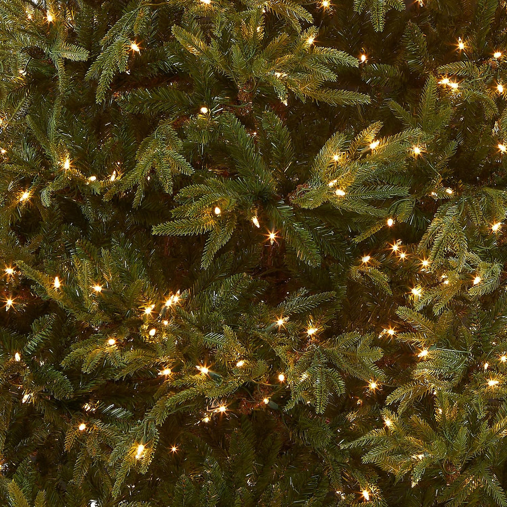 national tree company 7.5ft pre-lit fraser grande artificial shown in use