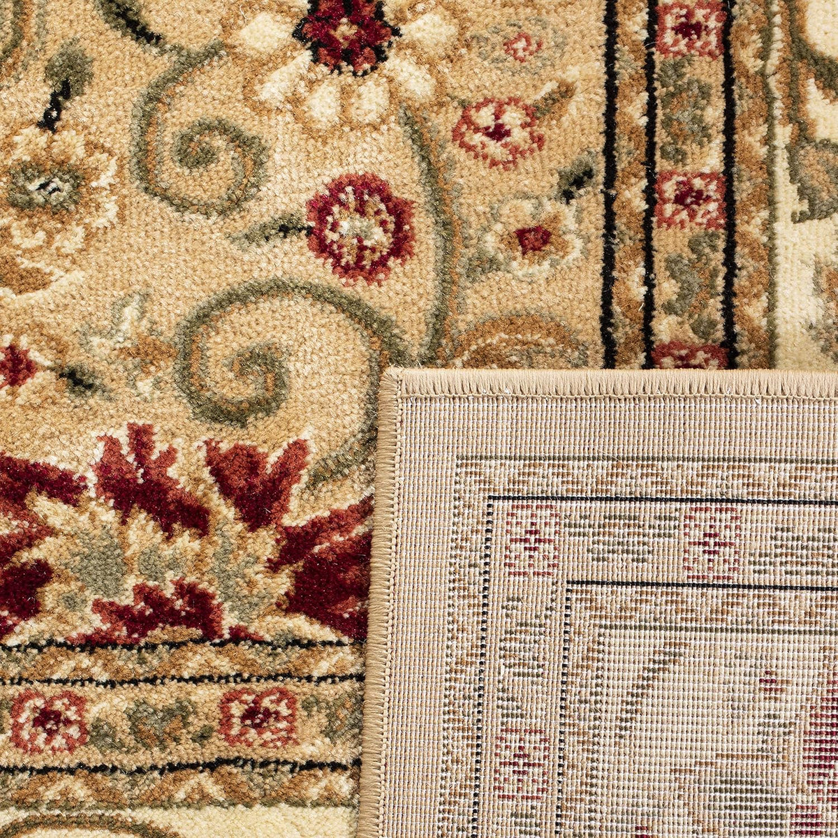 SAFAVIEH Lyndhurst Area Rug 8x10 Large, Beige & Ivory LNH212D