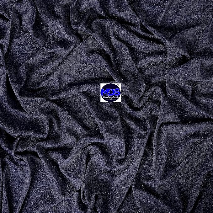 MDS Halloween Chiffon Draping Fabric - 1 Panel, 30" Wide x 20ft Long - Sheer Spooky Arbor & Canopy Drapery for Haunted House Backdrops, Party Ceilings, DIY Costumes & Themed Events - Navy Blue