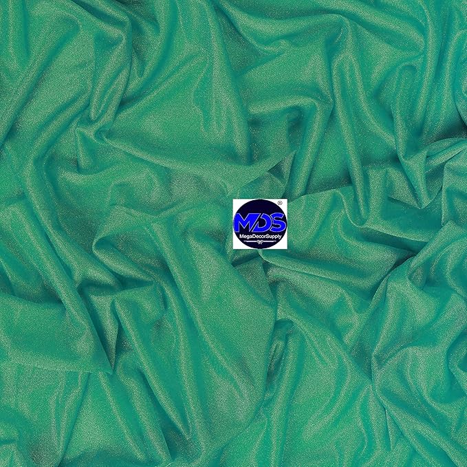 MDS Halloween Chiffon Draping Fabric - 1 Panel, 30" Wide x 40ft Long - Sheer Spooky Arbor & Canopy Drapery for Haunted House Backdrops, Party Ceilings, DIY Costumes & Themed Events - Emerald Green
