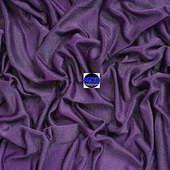 MDS Halloween Chiffon Draping Fabric - 2 Panel, 30" Wide x 40ft Long - Sheer Spooky Arbor & Canopy Drapery for Haunted House Backdrops, Party Ceilings, DIY Costumes & Themed Events - Cadbury Purple