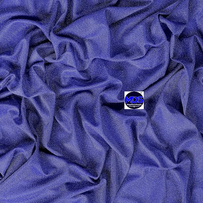 MDS Halloween Chiffon Draping Fabric - 2 Panel, 30" Wide x 100ft Long - Sheer Spooky Arbor & Canopy Drapery for Haunted House Backdrops, Party Ceilings, DIY Costumes & Themed Events - Royal Blue