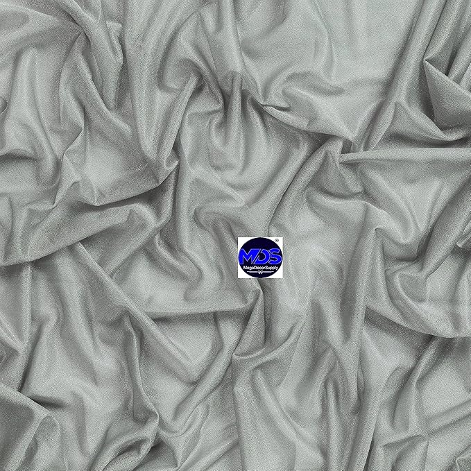 MDS Halloween Chiffon Draping Fabric - 1 Panel, 30" Wide x 75ft Long - Sheer Spooky Arbor & Canopy Drapery for Haunted House Backdrops, Party Ceilings, DIY Costumes & Themed Events - Gray