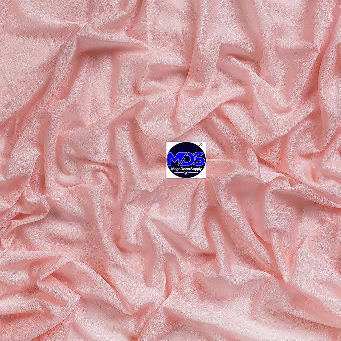 MDS Halloween Chiffon Draping Fabric - 1 Panel, 30" Wide x 50ft Long - Sheer Spooky Arbor & Canopy Drapery for Haunted House Backdrops, Party Ceilings, DIY Costumes & Themed Events - Dusty Rose