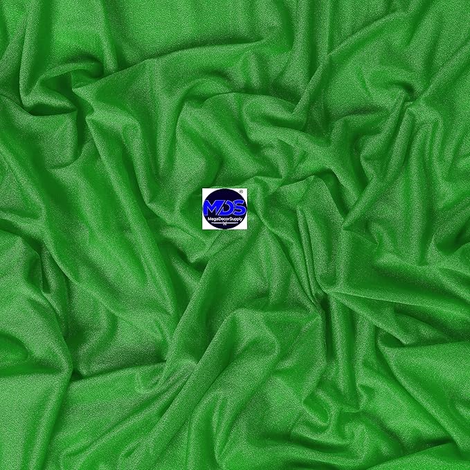 MDS Halloween Chiffon Draping Fabric - 1 Panel, 30" Wide x 40ft Long - Sheer Spooky Arbor & Canopy Drapery for Haunted House Backdrops, Party Ceilings, DIY Costumes & Themed Events - Green