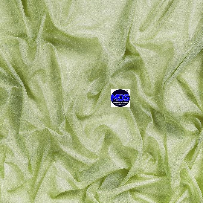MDS Halloween Chiffon Draping Fabric - 1 Panel, 30" Wide x 30ft Long - Sheer Spooky Arbor & Canopy Drapery for Haunted House Backdrops, Party Ceilings, DIY Costumes & Themed Events - Sage Green