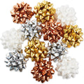 Hallmark Gift Bow Assortment, 12 Count (Gold, Silver, Bronze, White) for Birthdays, Mother's Day, Weddings, Bridal Showers, Any Occasion