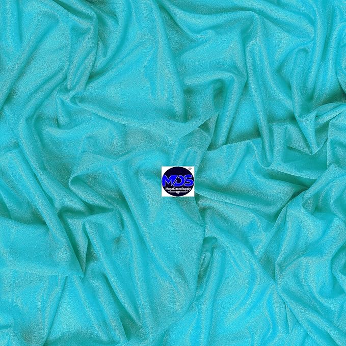 MDS Halloween Chiffon Draping Fabric - 2 Panel, 30" Wide x 75ft Long - Sheer Spooky Arbor & Canopy Drapery for Haunted House Backdrops, Party Ceilings, DIY Costumes & Themed Events - Peacock Blue
