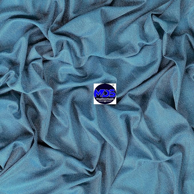 MDS Halloween Chiffon Draping Fabric - 1 Panel, 30" Wide x 100ft Long - Sheer Spooky Arbor & Canopy Drapery for Haunted House Backdrops, Party Ceilings, DIY Costumes & Themed Events - Dark Teal