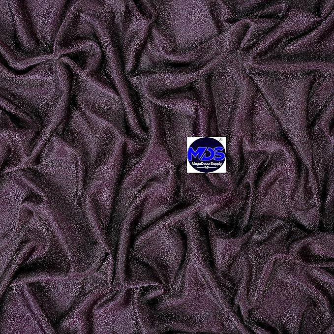 MDS Halloween Chiffon Draping Fabric - 1 Panel, 30" Wide x 50ft Long - Sheer Spooky Arbor & Canopy Drapery for Haunted House Backdrops, Party Ceilings, DIY Costumes & Themed Events - Eggplant