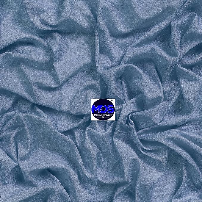 MDS Halloween Chiffon Draping Fabric - 2 Panel, 30" Wide x 30ft Long - Sheer Spooky Arbor & Canopy Drapery for Haunted House Backdrops, Party Ceilings, DIY Costumes & Themed Events - Dusty Blue